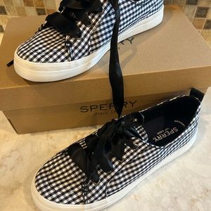 Sperry sneakers girly black gingham